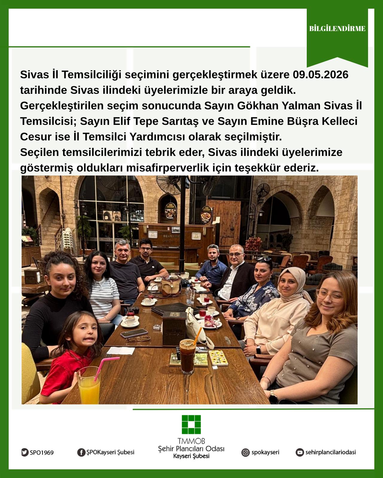 SİVAS İL TEMSİLCİLİĞİ SEÇİMİ