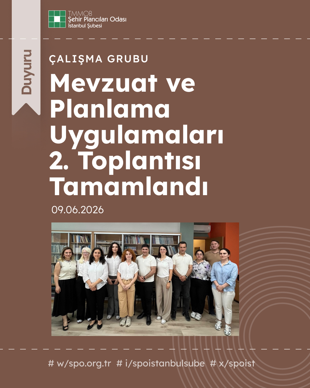 MEVZUAT VE PLANLAMA UYGULAMALARI 2. TOPLANTISI TAMAMLANDI
