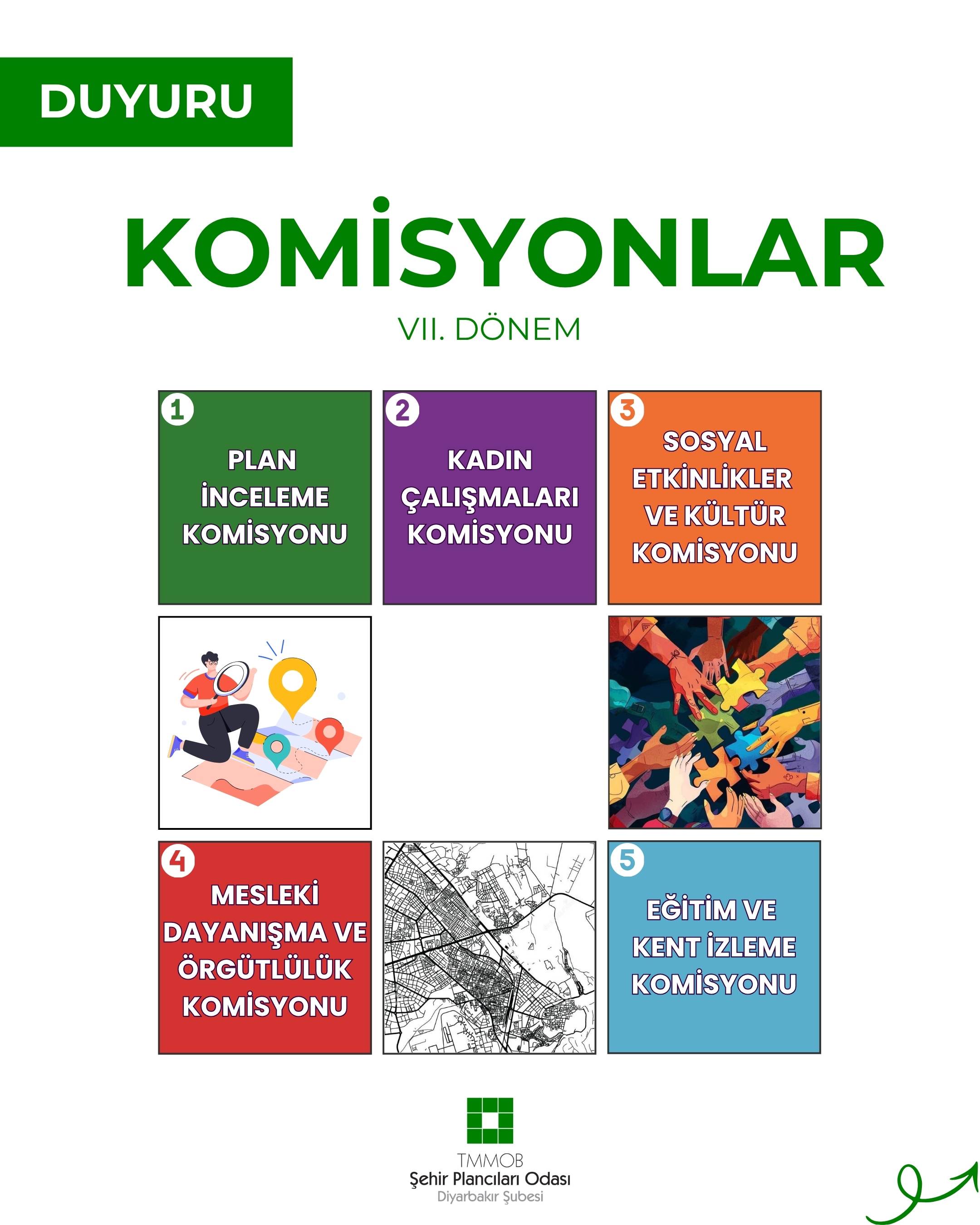 TMMOB ŞEHİR PLANCILARI ODASI DİYARBAKIR ŞUBESİ ÜYE GÖRÜŞ VE KOMİSYON ÇALIŞMALARINA KATILIM FORMU YAYIMLANDI!