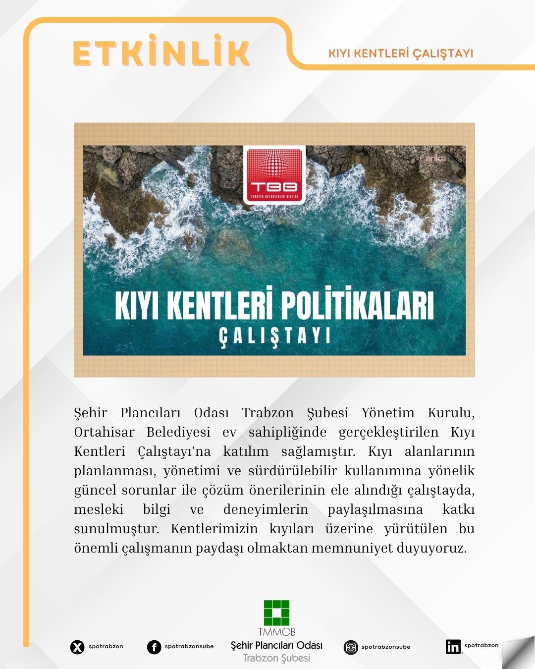 KIYI KENTLERİ ÇALIŞTAYI