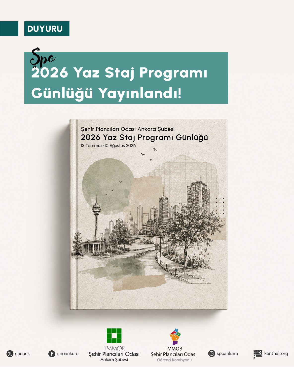 2026 YAZ STAJ PROGRAMI GÜNLÜĞÜ YAYINLANDI!