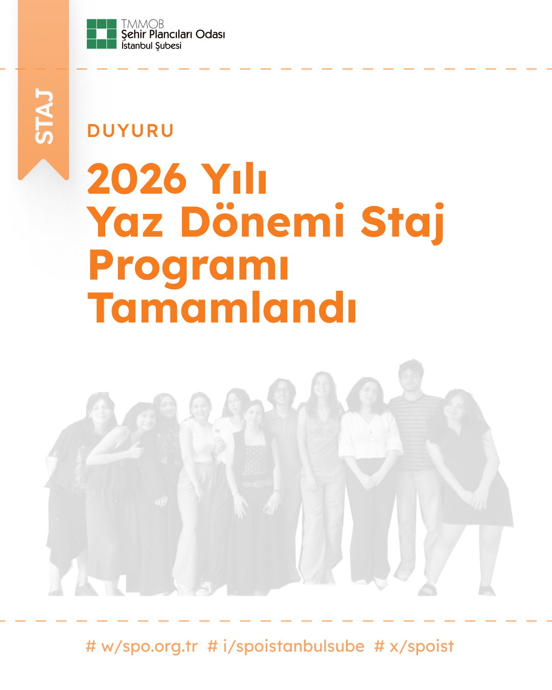 2026 YAZ DÖNEMİ STAJ PROGRAMIMIZ TAMAMLANDI