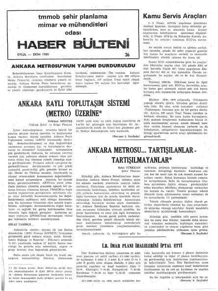 HABER BÜLTENİ - 09-10/1980