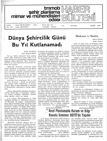 HABER BÜLTENİ - 11/1980