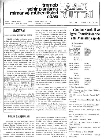 HABER BÜLTENİ - 04-05/1981