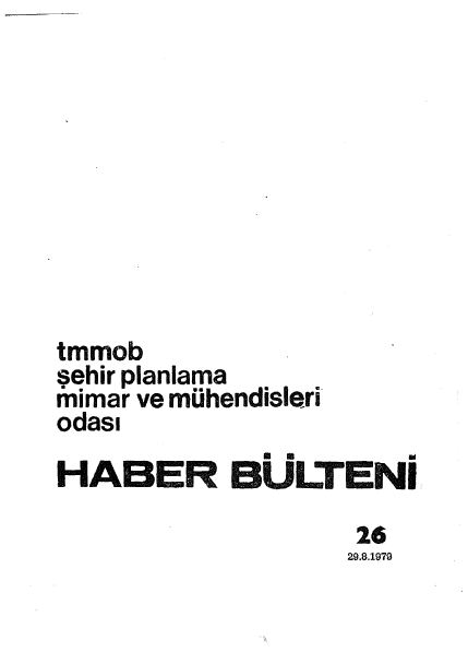 HABER BÜLTENİ - 08/1979