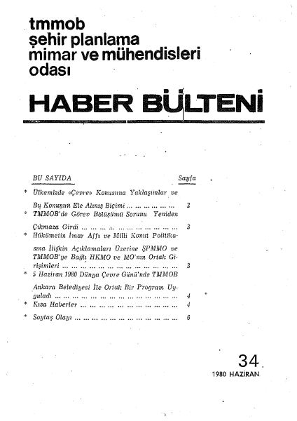 HABER BÜLTENİ - 06/1980