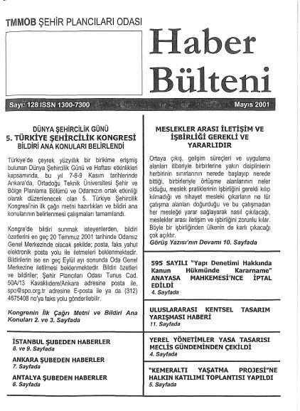 HABER BÜLTENİ - 05/2001