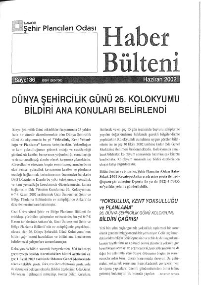 HABER BÜLTENİ - 06/2002