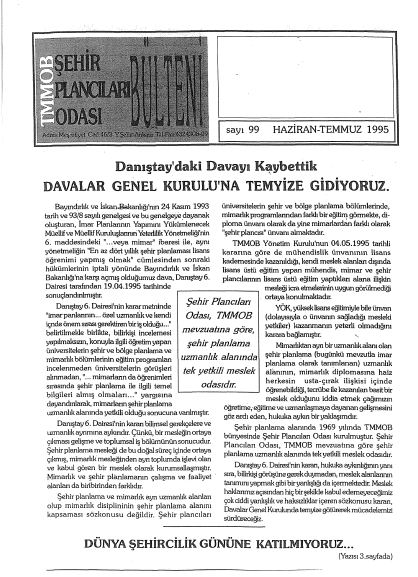 HABER BÜLTENİ - 06-07/1995