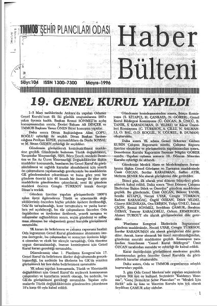 HABER BÜLTENİ - 05/1996