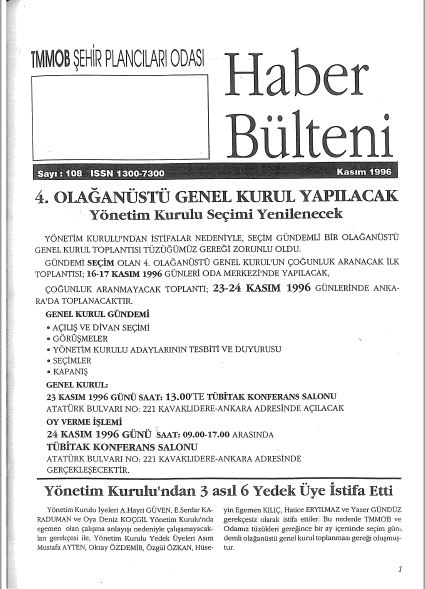 HABER BÜLTENİ - 11/1996