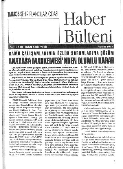 HABER BÜLTENİ - 02/1997