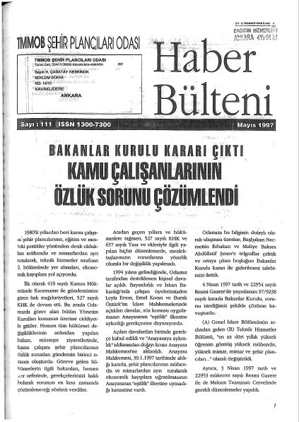 HABER BÜLTENİ - 05/1997