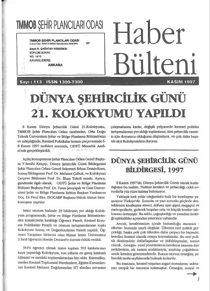 HABER BÜLTENİ - 11/1997