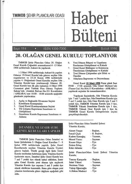 HABER BÜLTENİ - 02/1998