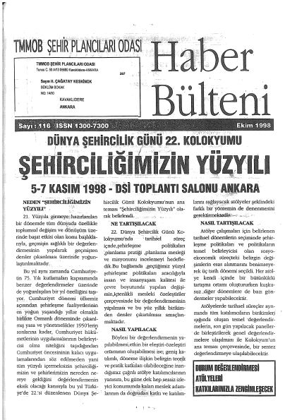 HABER BÜLTENİ - 10/1998