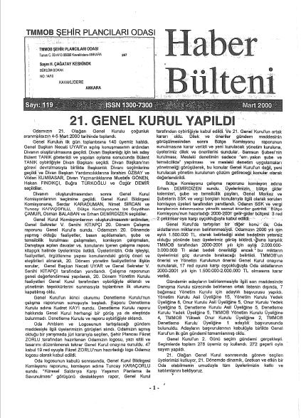 HABER BÜLTENİ - 03/2000