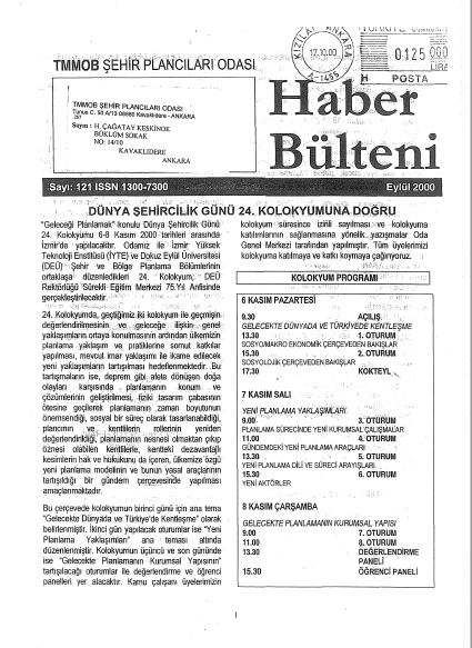 HABER BÜLTENİ - 09/2000