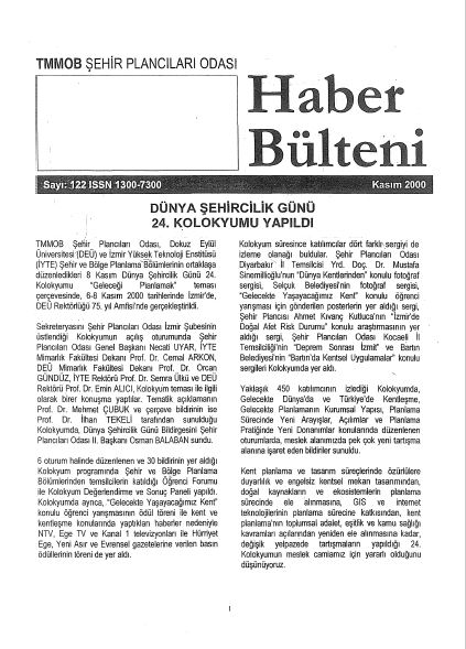 HABER BÜLTENİ - 11/2000
