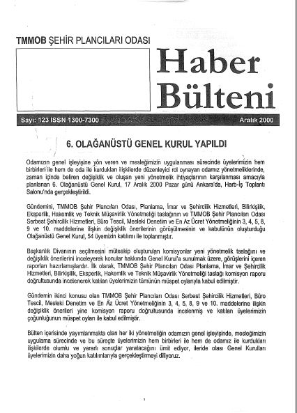 HABER BÜLTENİ - 12/2000