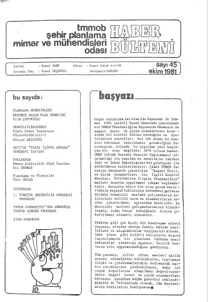 HABER BÜLTENİ - 10/1981
