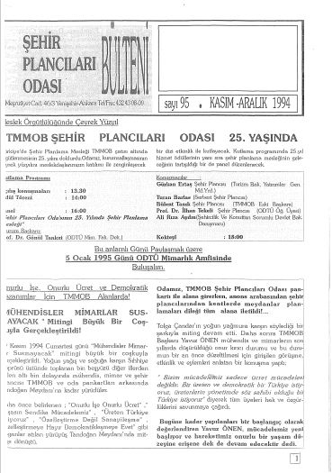 HABER BÜLTENİ - 11-12/1994