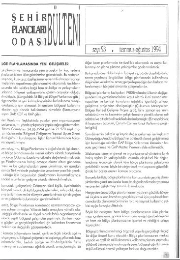 HABER BÜLTENİ - 07-08/1994