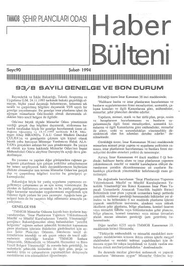 HABER BÜLTENİ - 02/1994