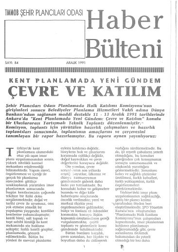 HABER BÜLTENİ - 12/1991