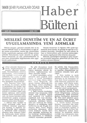 HABER BÜLTENİ - 10/1991