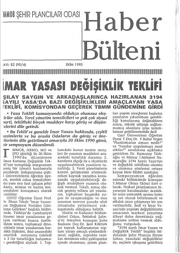 HABER BÜLTENİ - 10/1990