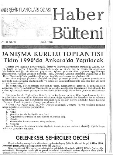 HABER BÜLTENİ - 09/1990