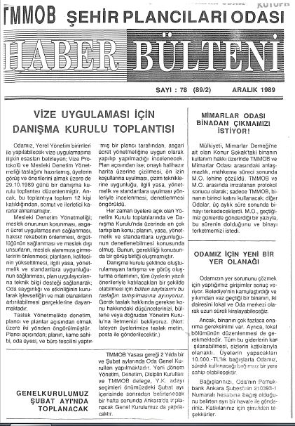 HABER BÜLTENİ - 12/1989