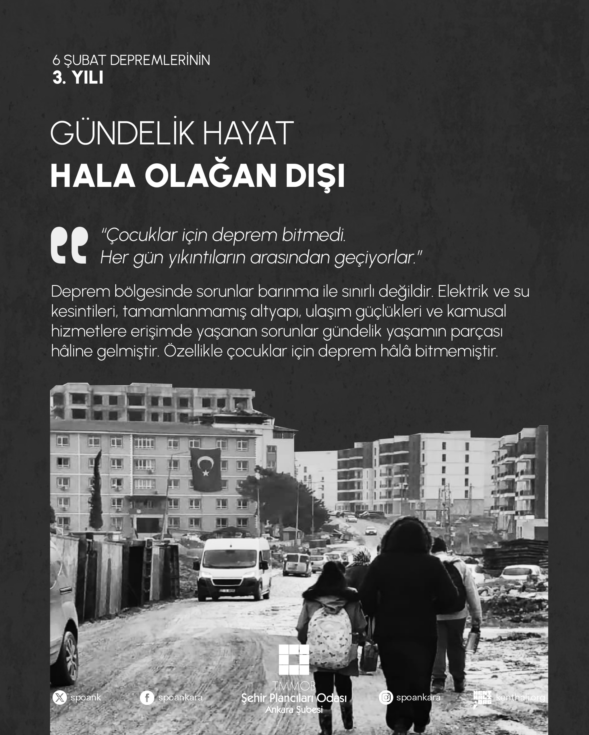 6 ŞUBAT DEPREMLERİNİN 3. YILI