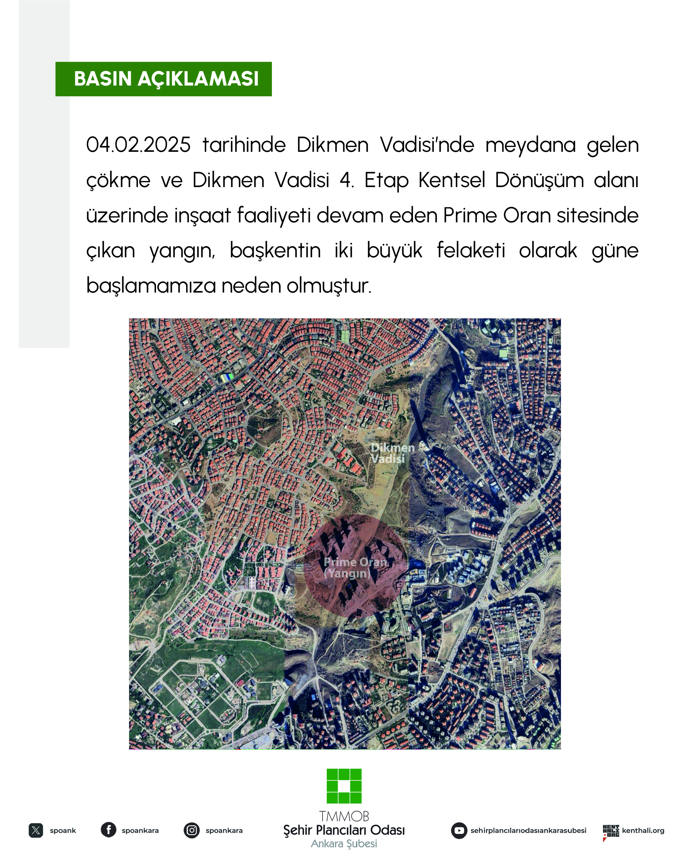 DİKMEN VADİSİNDEKİ YAPILAŞMANIN ARTAN RİSKLERİ PRİME ORAN YANGINI