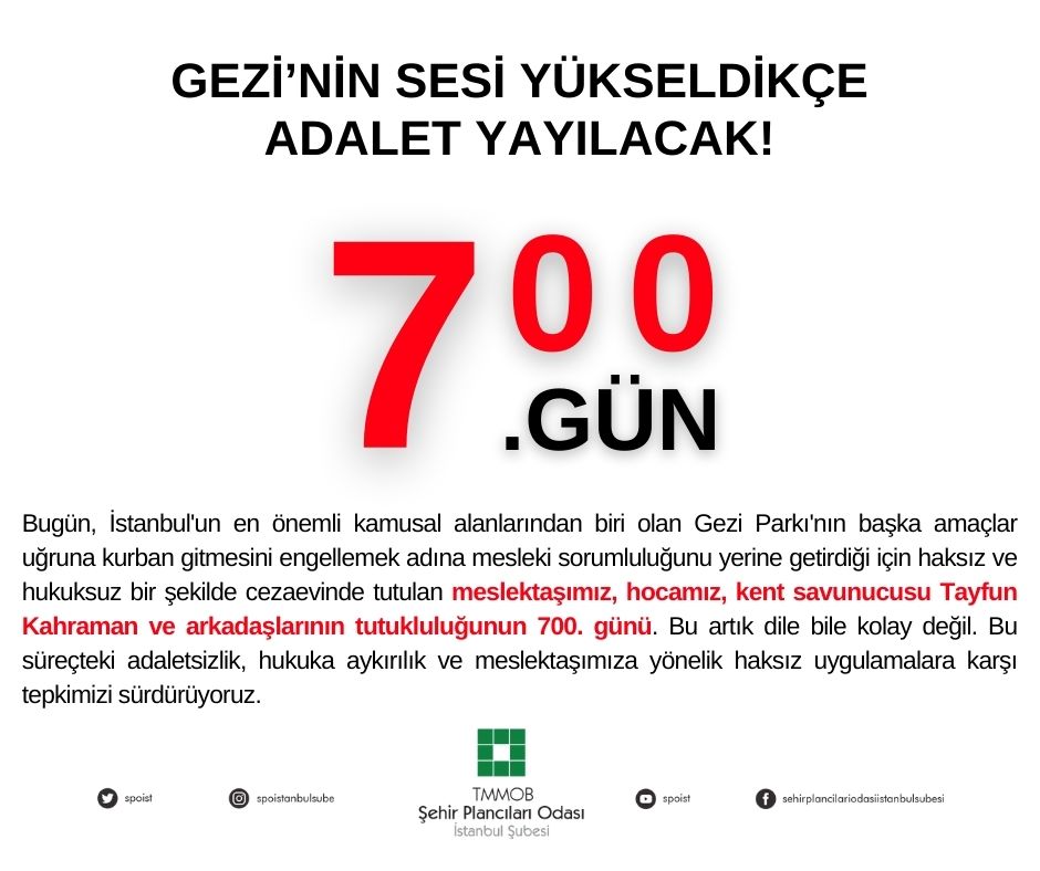 GEZİ'NİN SESİ YÜKSELDİKÇE ADALET YAYILACAK!
