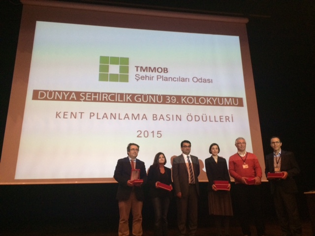 TMMOB ŞEHİR PLANCILARI ODASI KENT PLANLAMA BASIN ÖDÜLLERİ AÇIKLANDI