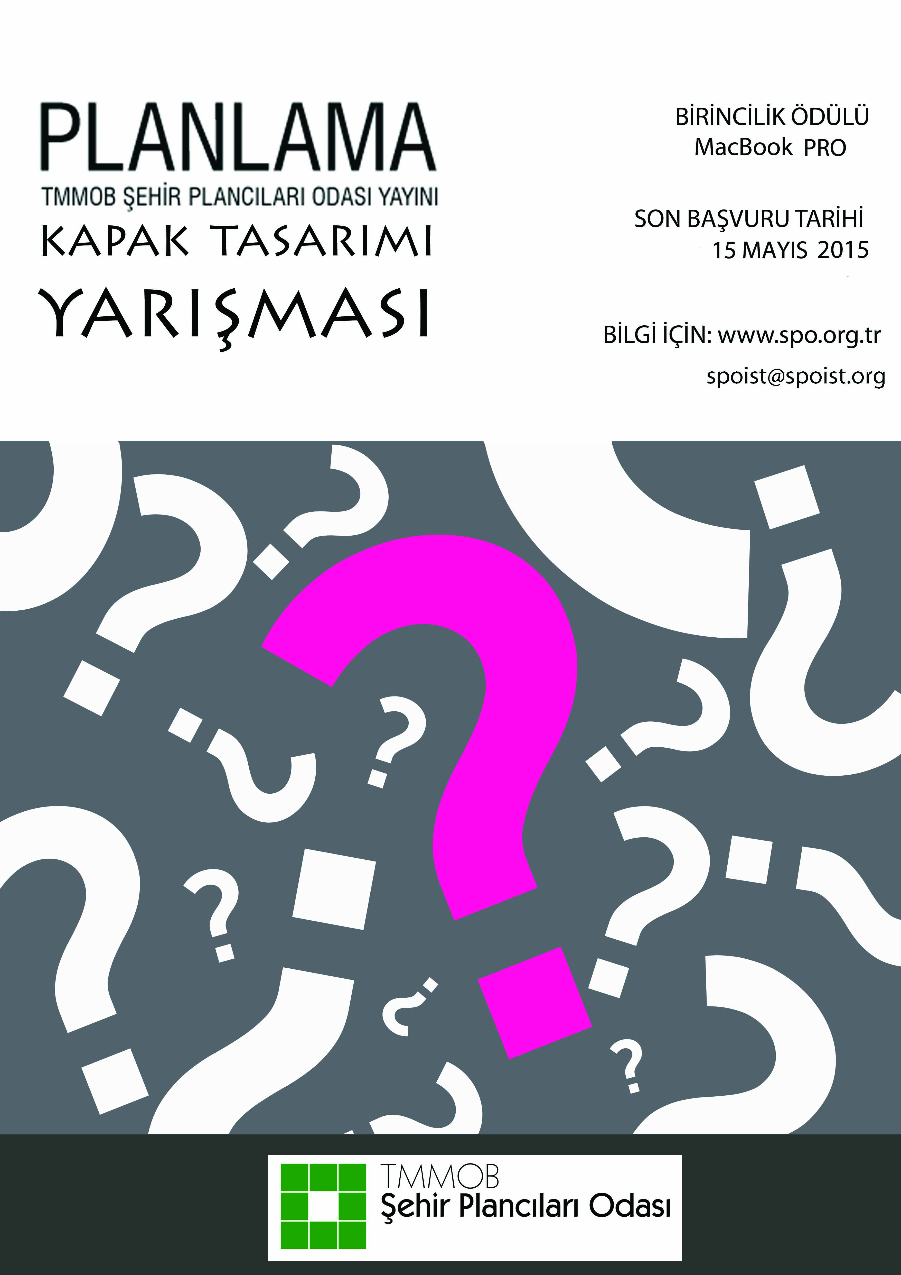 TMMOB ŞEHİR PLANCILARI ODASI PLANLAMA DERGİSİ KAPAK TASARIM YARIŞMASI