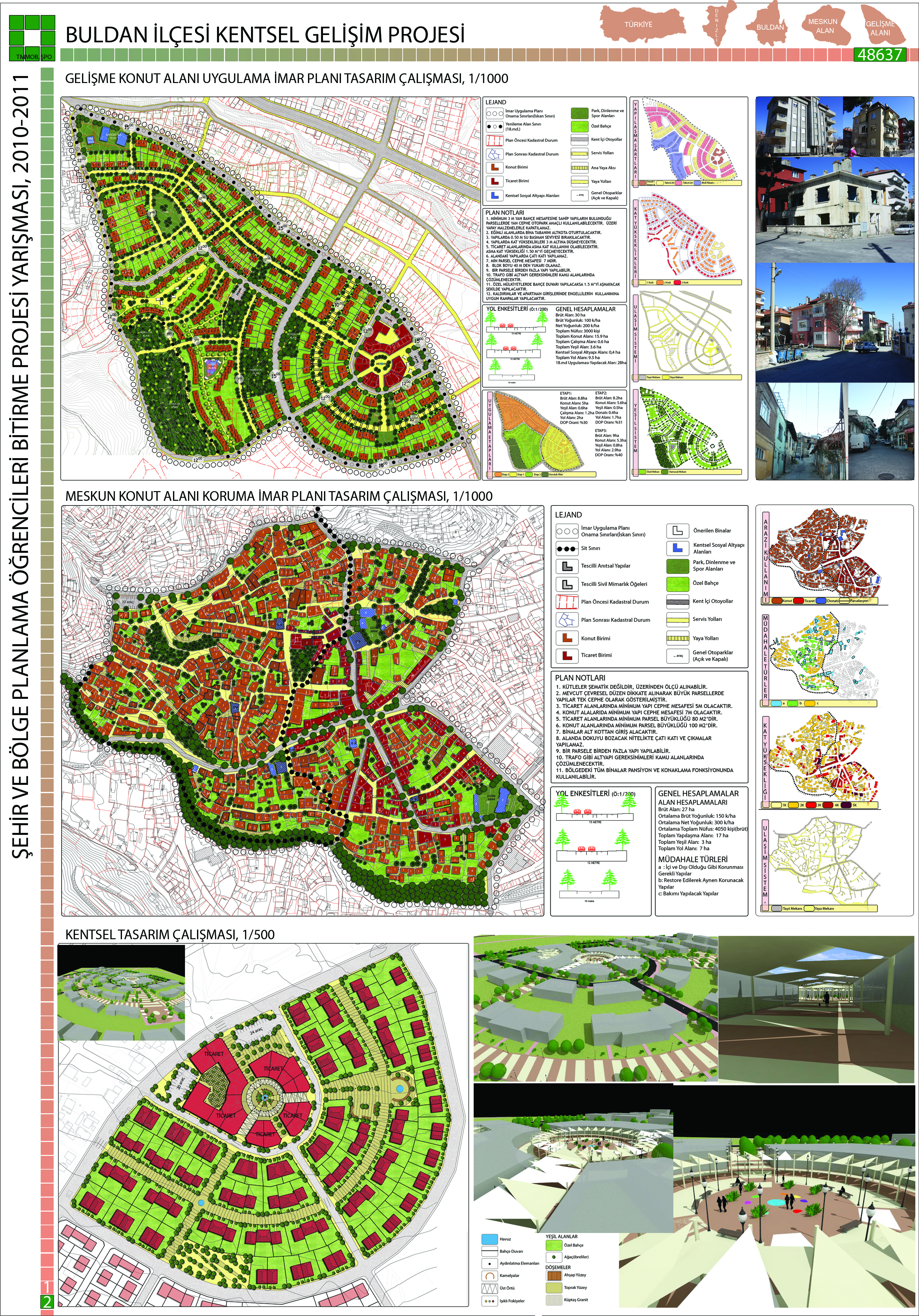 TUPOB ŞEHİR VE BÖLGE PLANLAMA BÖLÜMÜ ÖĞRENCİLERİ BİTİRME PROJESİ YARIŞMASI 2010-2011 SONUÇLANDI 
