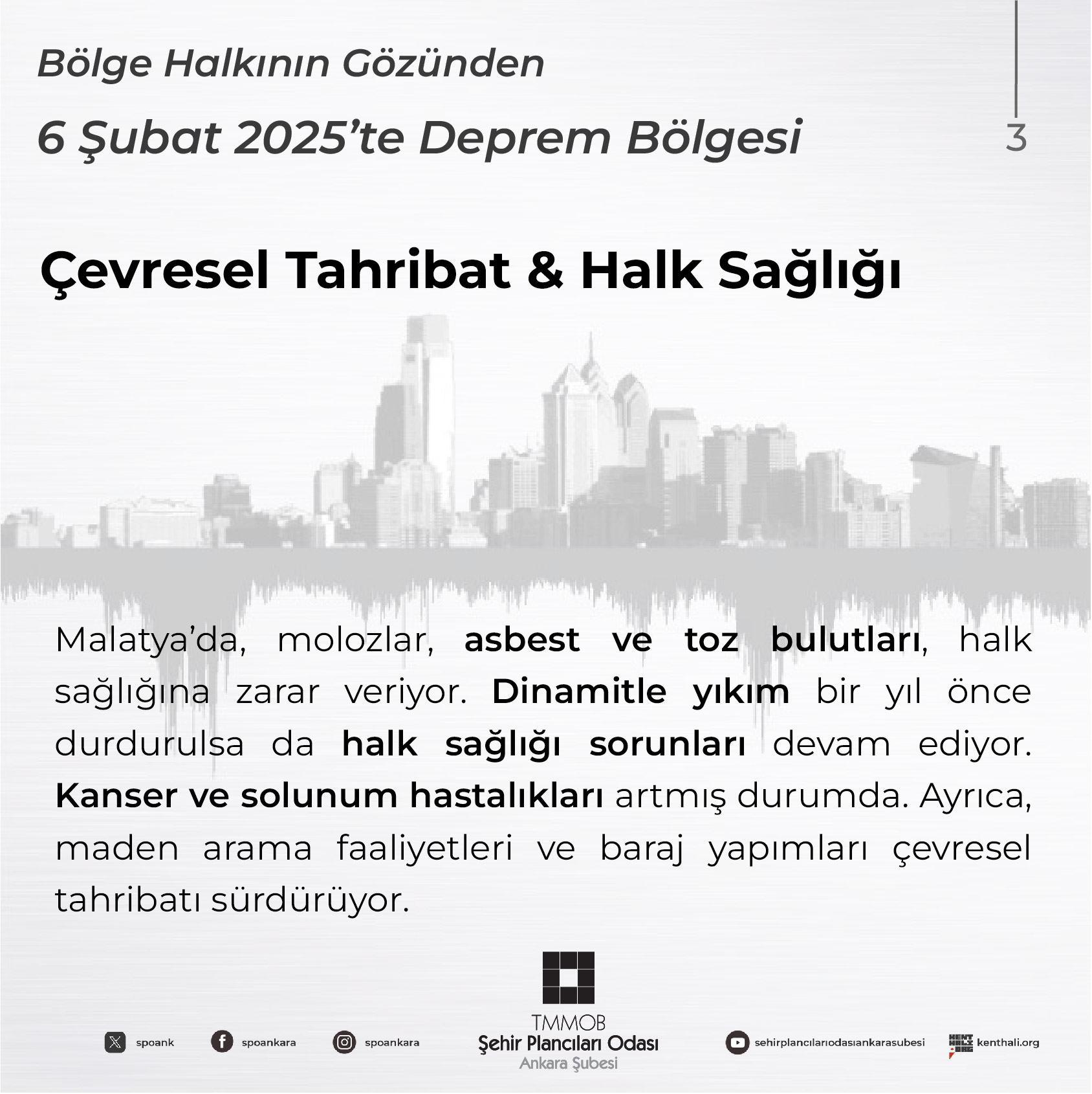 BÖLGE HALKININ GÖZÜNDEN: ŞUBAT 2025'TE DEPREM BÖLGESİ