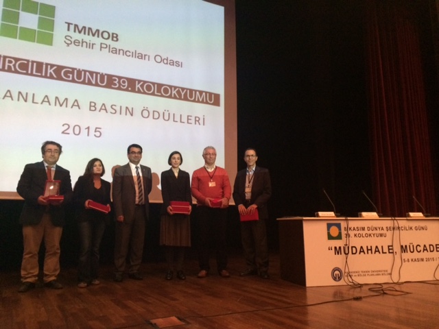 TMMOB ŞEHİR PLANCILARI ODASI KENT PLANLAMA BASIN ÖDÜLLERİ AÇIKLANDI