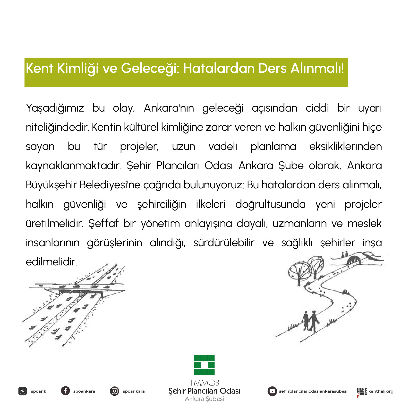PLANSIZ PROGRAMSIZ BİR KENT YÖNETİMİ ANLAYIŞININ SONUCU: 
ULUS'TA MEYDANA GELEN GÖÇÜĞÜN ÜSTÜ KAPATILAMAZ!