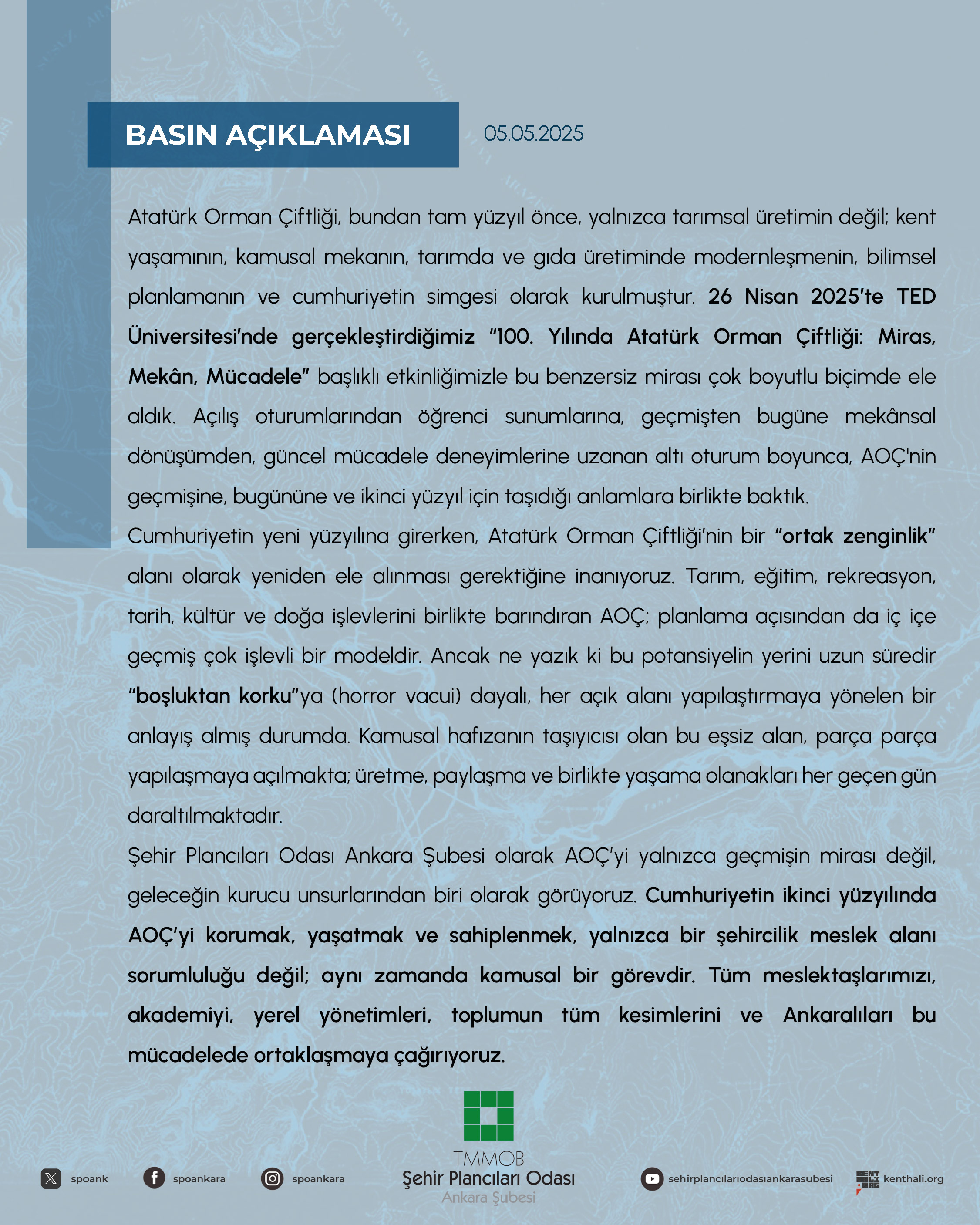 BİR HAYALİ YENİDEN KURMAK: ATATÜRK ORMAN ÇİFTLİĞİ'NİN İKİNCİ YÜZYILI