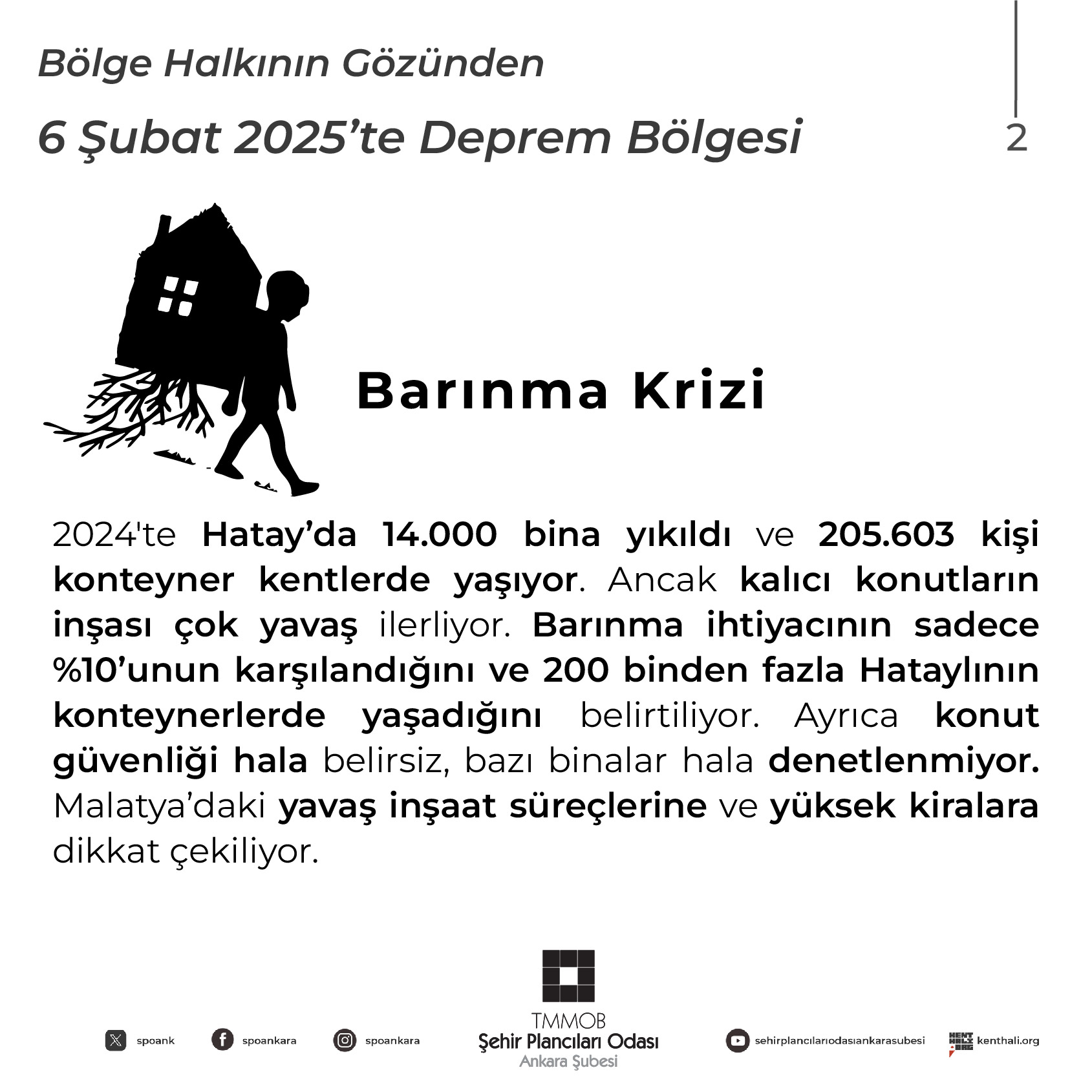 BÖLGE HALKININ GÖZÜNDEN: ŞUBAT 2025'TE DEPREM BÖLGESİ