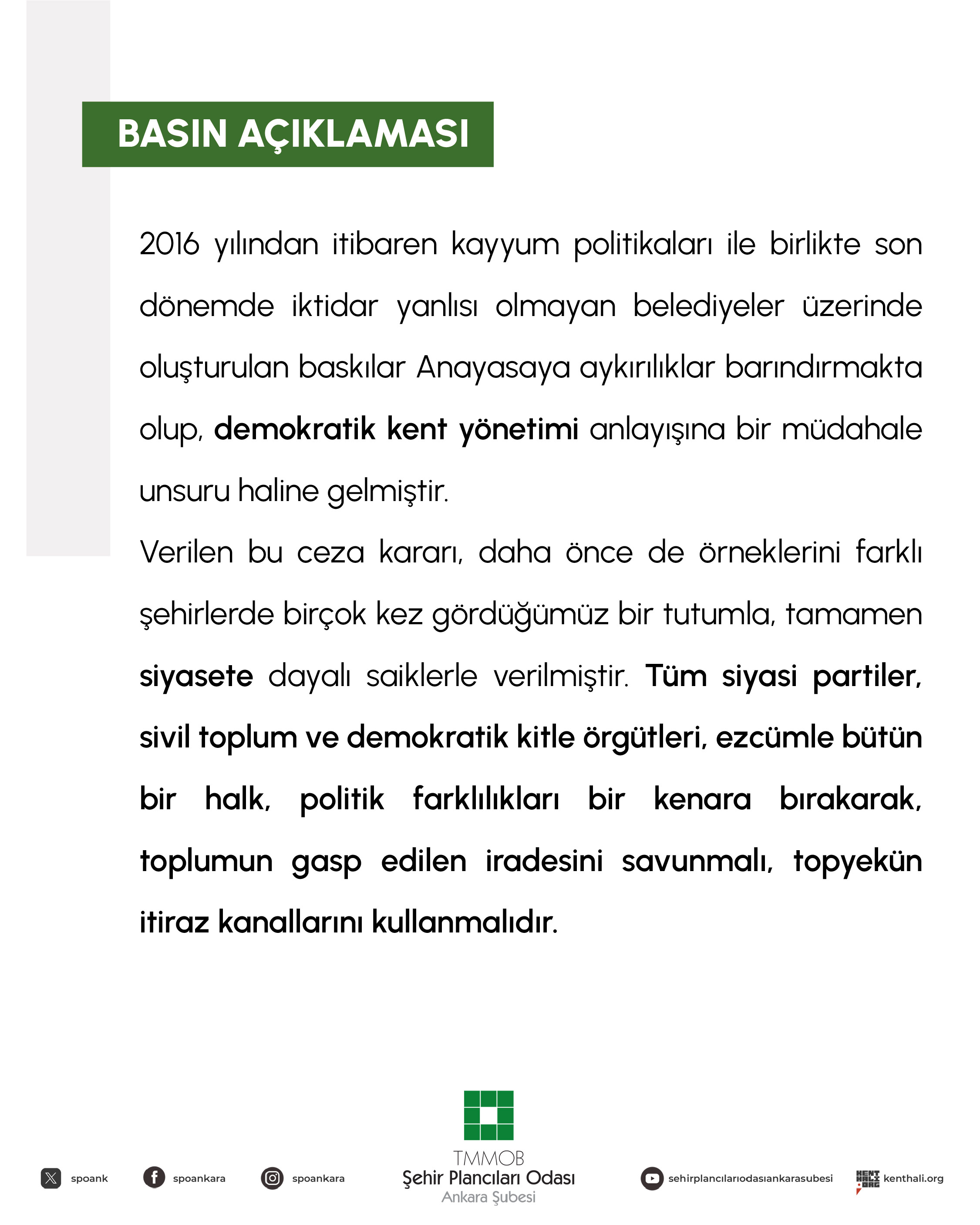 HALKIN İRADESİ GASP EDİLEMEZ!