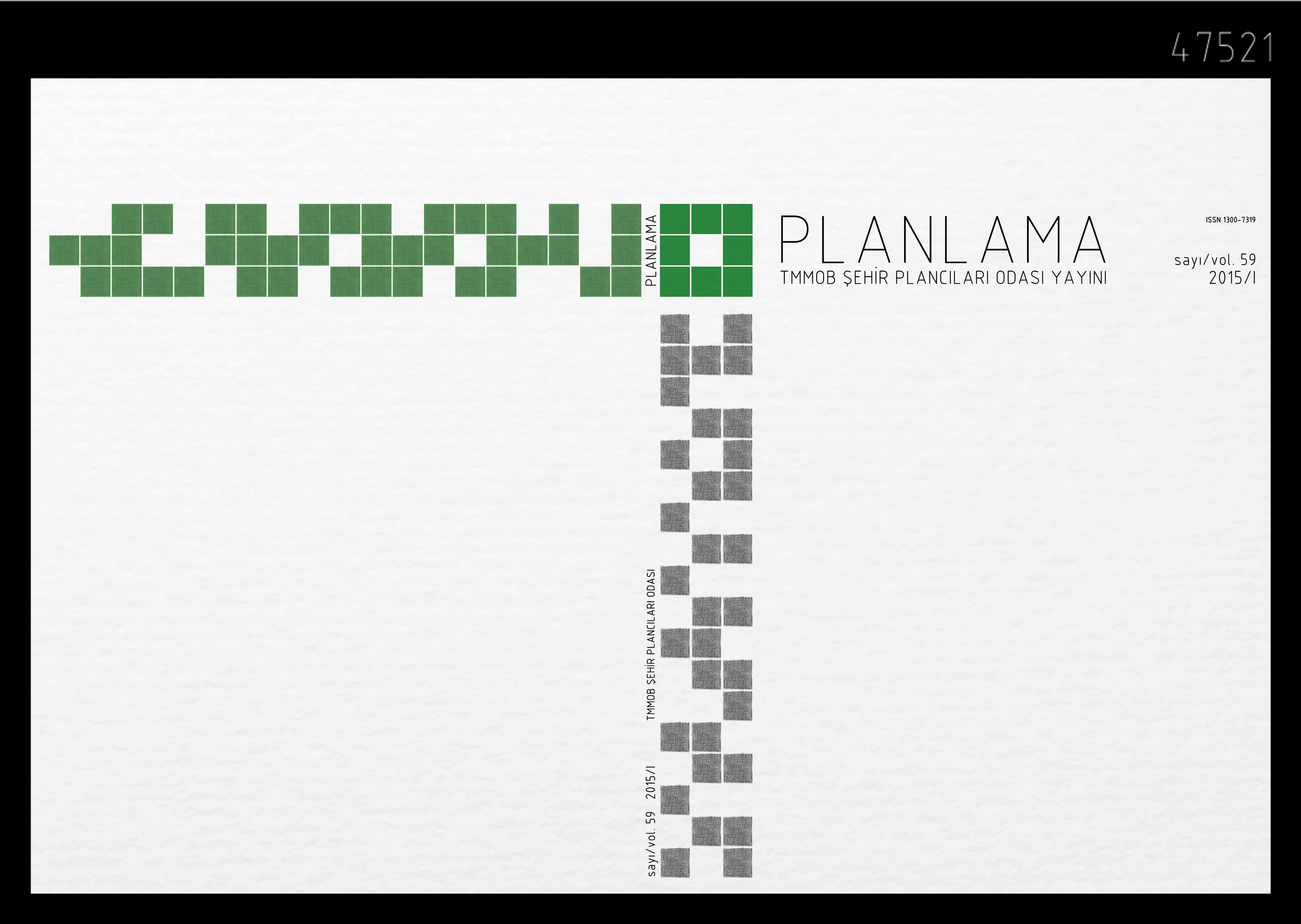 TMMOB ŞEHİR PLANCILARI ODASI PLANLAMA DERGİSİ KAPAK TASARIM YARIŞMASI SONUÇLANDI.