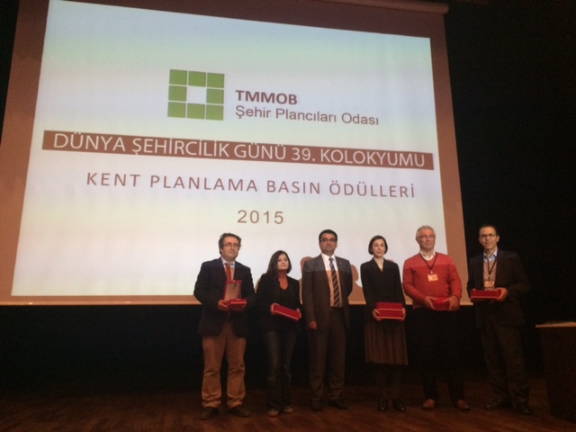 TMMOB ŞEHİR PLANCILARI ODASI KENT PLANLAMA BASIN ÖDÜLLERİ AÇIKLANDI