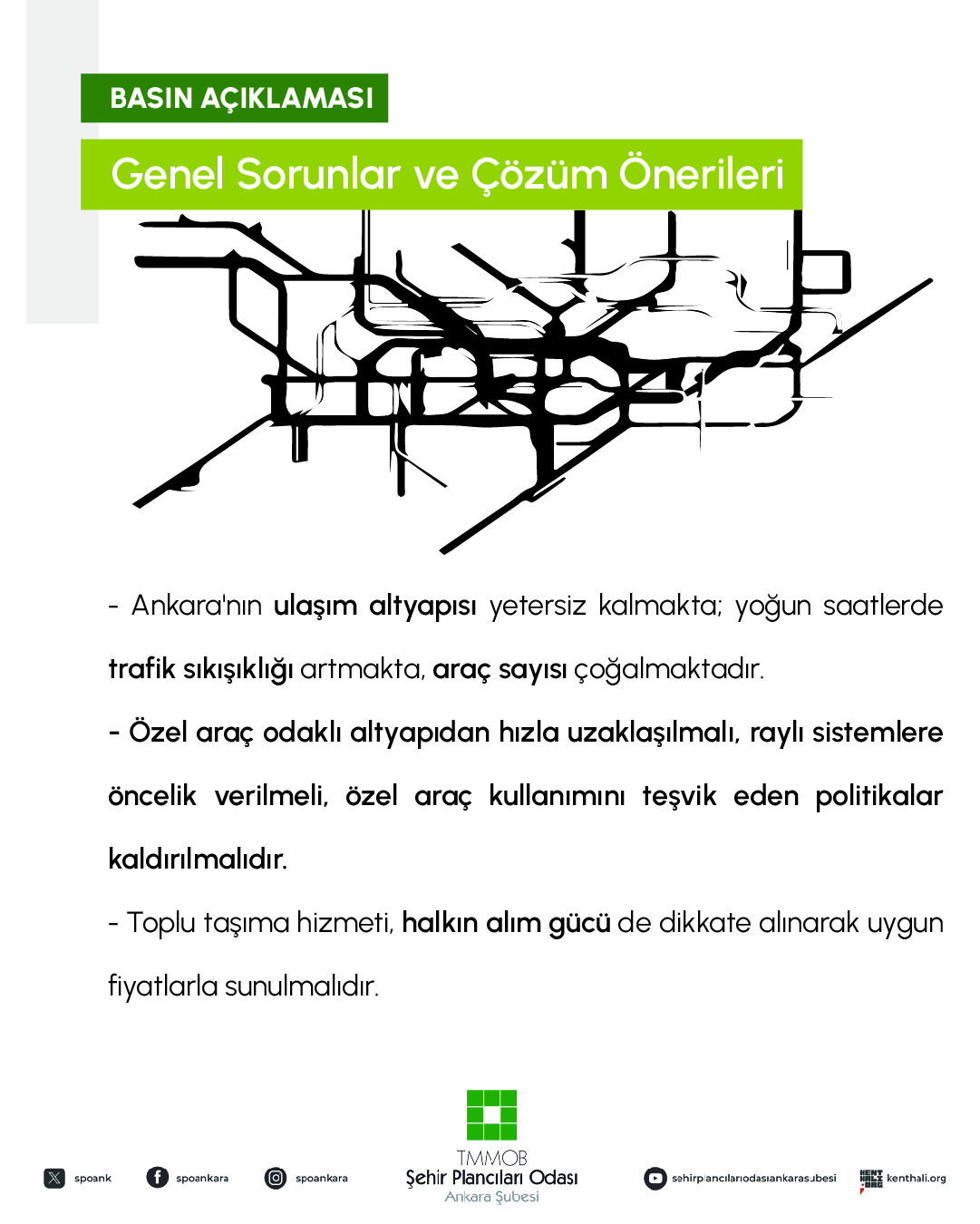 ANKARA`DA KAMUCU BİR TOPLU TAŞIMA POLİTİKASI BİR AN ÖNCE HAYATA GEÇİRİLMELİDİR!

ÖZEL İŞLETMECİLERİN TALEPLERİNE GÖRE ŞEKİLLENEN BİR ULAŞIM POLİTİKASI KABUL EDİLEMEZ!